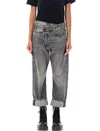 R13 Cross Over Jeans In Gray