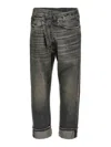 R13 'cross Over' Jeans In Grey