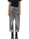 R13 Cross Over Jeans In Leyton Black