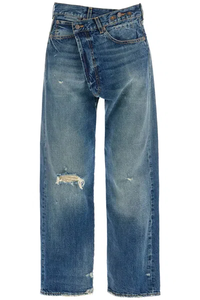 R13 Cross Over Jeans In Multicolor