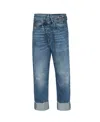 R13 Blue Crossover Jeans In Blue