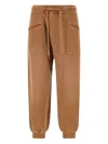 R13 Crossover Brushed Cotton-blend Track Pants In Brown
