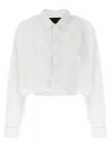 R13 Crossover Bubble Shirt And Blouse White