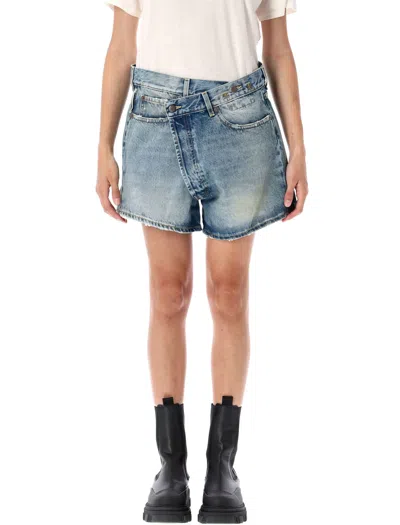 R13 Crossover Denim Short