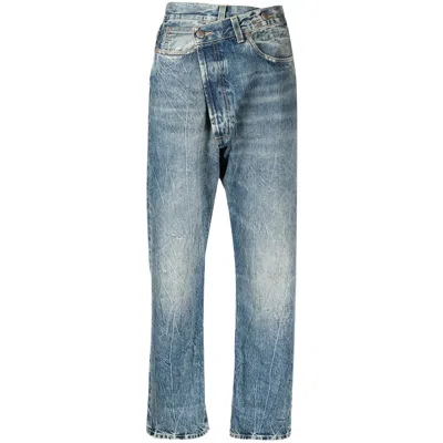 R13 CROSSOVER HIGH-RISE JEANS