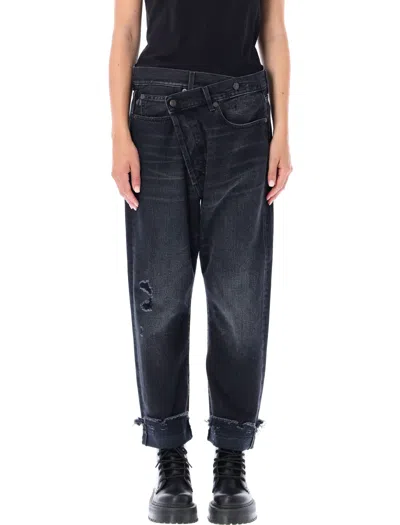 R13 Crossover Jean Jeans In Nero
