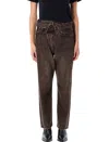 R13 Crossover Jean In Vintage Chocolate Brown