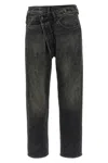 R13 Crossover Five-pocket Jeans In Black