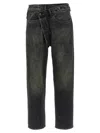 R13 Crossover Five-pocket Jeans In Black