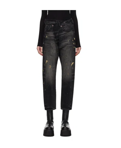 R13 Crossover Jeans In Black
