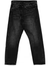 R13 Romeo Cuffed Jeans In Black