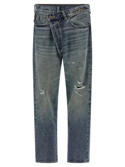 R13 Crossover Jeans In Blue