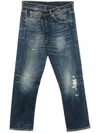 R13 Crossover Jeans In Blue