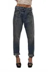 R13 Crossover Jeans In Lena Blue In Multi