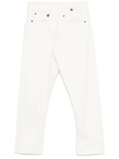 R13 Crossover Jeans In White