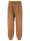 R13 Crossover Brushed Cotton-blend Track Pants In Brown