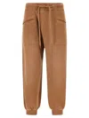R13 Crossover Brushed Cotton-blend Track Pants In Brown