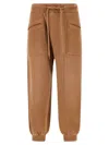 R13 Crossover Brushed Cotton-blend Track Pants In Brown