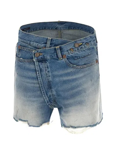 R13 Crossover Shorts In Blue