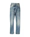 R13 Crossover Straight Leg Jeans In Gray