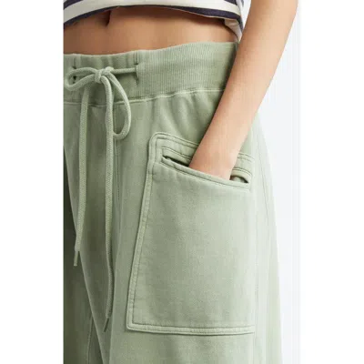 R13 Crossover Sweat Shorts In Light Olive