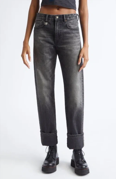 R13 Cuffed Romeo Jeans In Blue