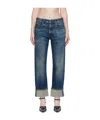 R13 Cuffed Romeo Jeans In Blue