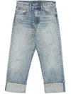 R13 Cuffed X-boyfriend Jeans In Blue