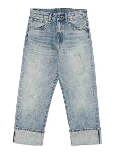 R13 Cuffed X-bf Jeans In Blue