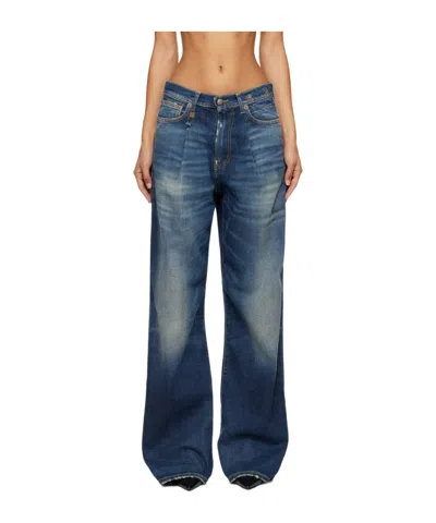 R13 Blue Damon Jeans In Ansel Blue