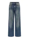 R13 Belt Loop Jeans In Blue