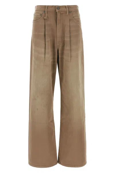 R13 'DAMON PLEATED' JEANS