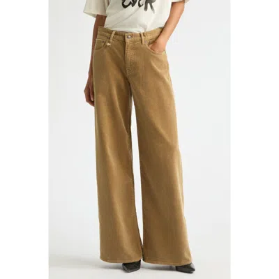 R13 Darcy Flare Corduroy Jeans In Yellow