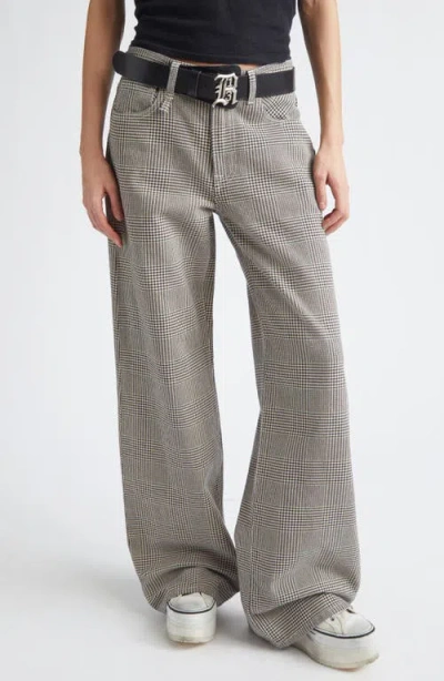 R13 Bf Prince Of Wales Straight-leg Jeans In Multi