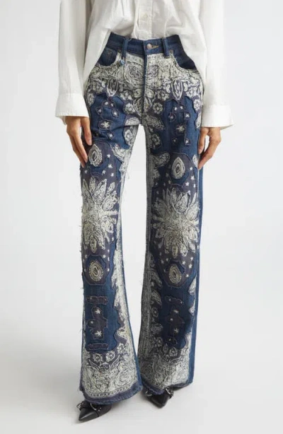 R13 Darcy Loose Fit Jeans In Blue