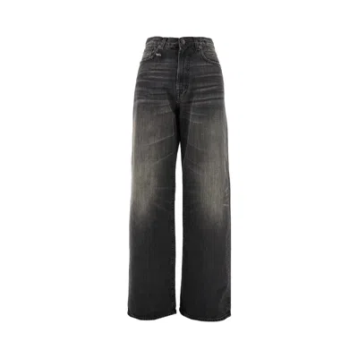 R13 'd'arcy' Loose Fit Jeans In Black