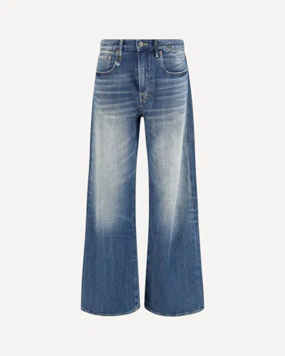R13 Blue Cotton Relaxed Fit Jeans