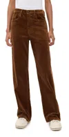 R13 D'arcy Loose Jeans Bronze Brown Cord In Brown