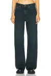 R13 Black D'arcy Loose Jeans In Camden Indigo