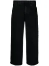 R13 High-waist Wide-leg Trousers In Black