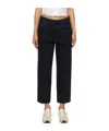 R13 D'arcy Mid-rise Cropped Jeans In Black
