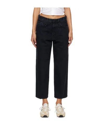 R13 D'arcy Mid-rise Cropped Jeans In Black