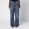 R13 Dawson Blue Wide Denim Jeans In Blue