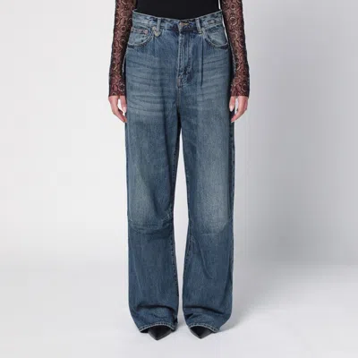 R13 Dawson Blue Wide Denim Jeans