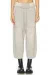 R13 DECONSTRUCTED CROPPED SWEATPANT