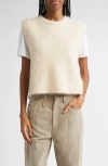 R13 Deep Armhole Alpaca Blend Sweater Vest In Brown