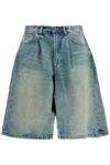 R13 Indigo Jesse Denim Shorts In Arnett Indigo (blue)