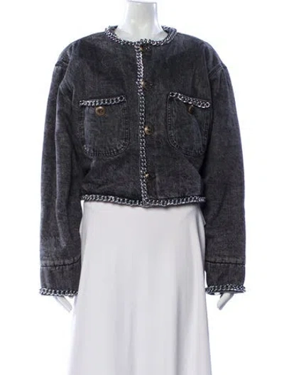 Pre-owned R13 Denim Jacket In Gray