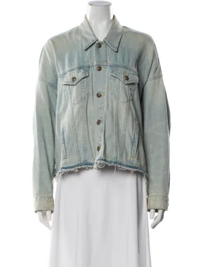 Pre-owned R13 Denim Jacket In Green