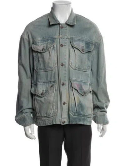 Pre-owned R13 Denim Jacket In Green